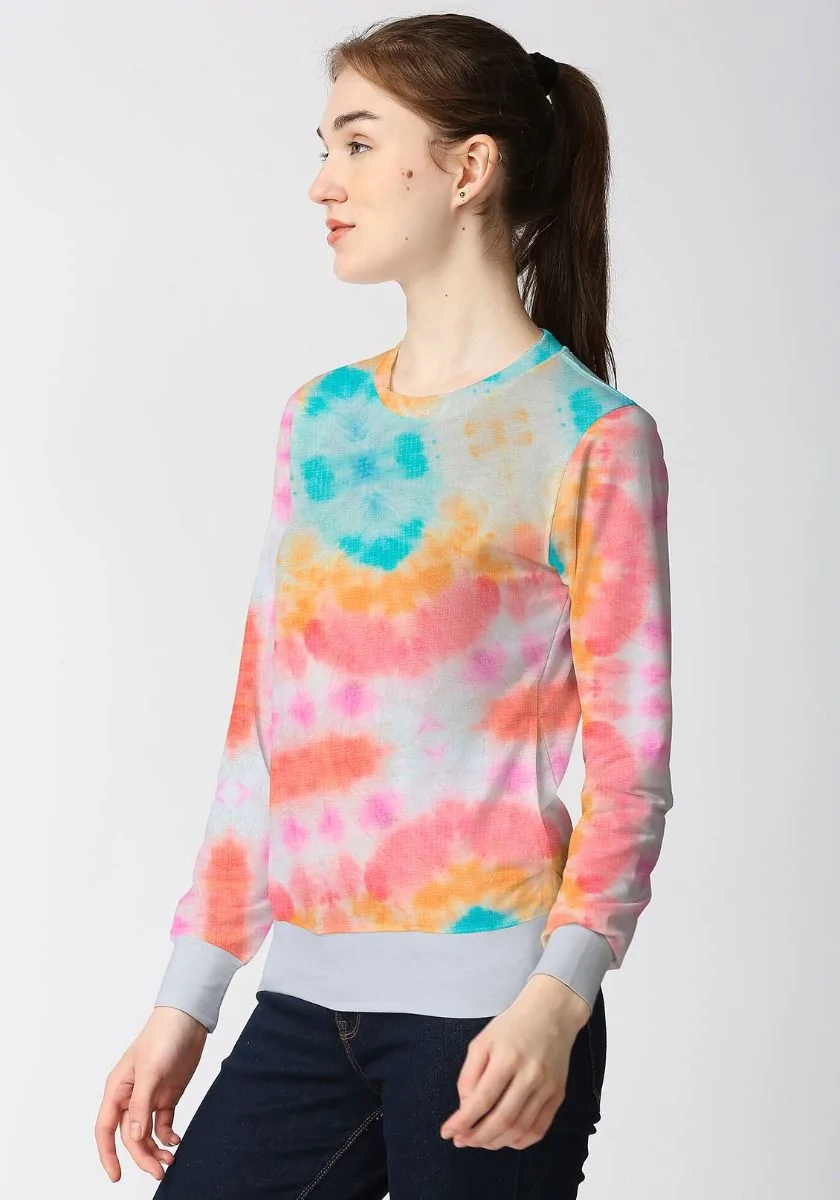 Ice Tie Dye Women Sweatshirt