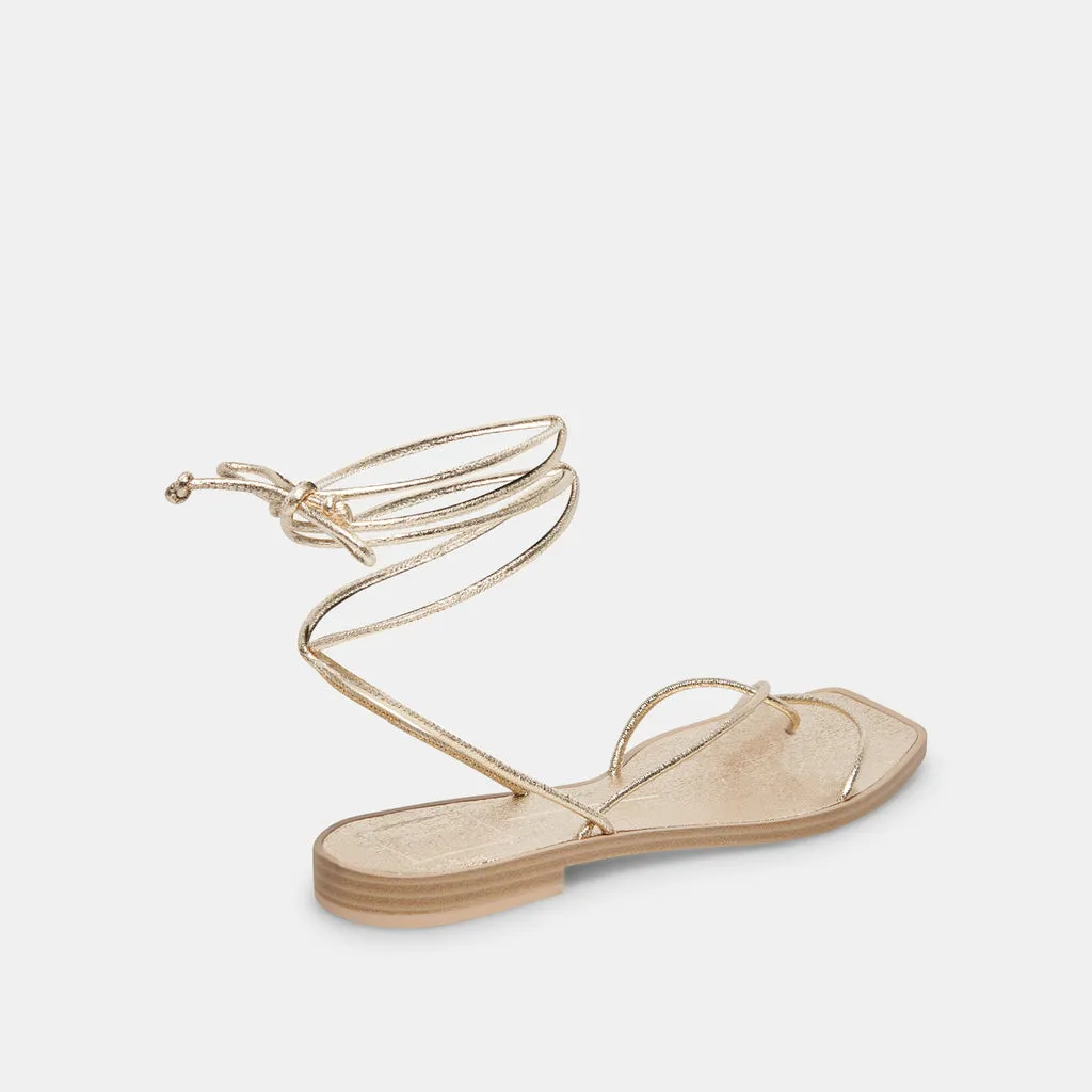 IVETTE SANDALS GOLD METALLIC STELLA– Dolce Vita 6890740088898