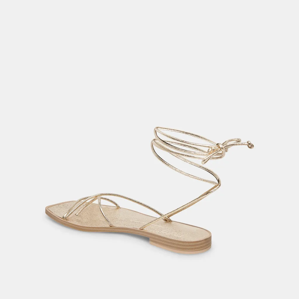 IVETTE SANDALS GOLD METALLIC STELLA– Dolce Vita 6890740088898