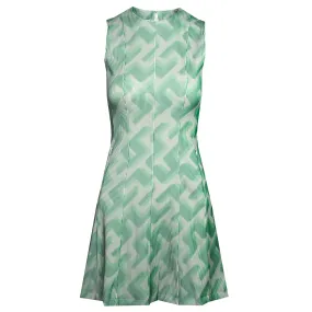 J Lindeberg Jillian 3D Ladies Golf Dress Green 3D Bridge