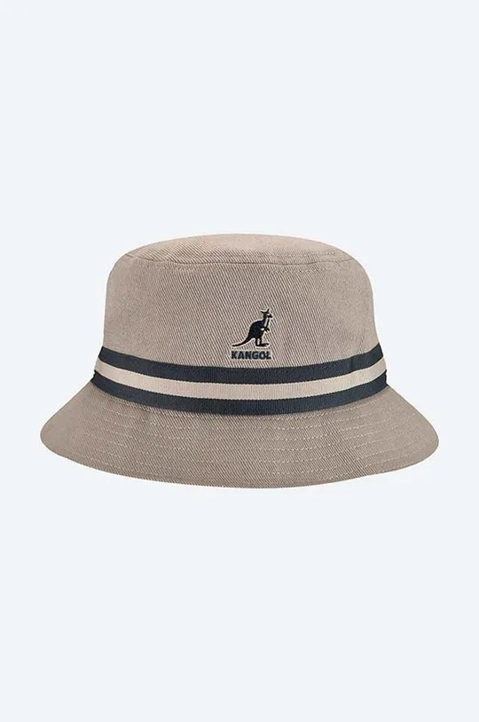 Kangol cotton hat Stripe Lahinch navy blue color