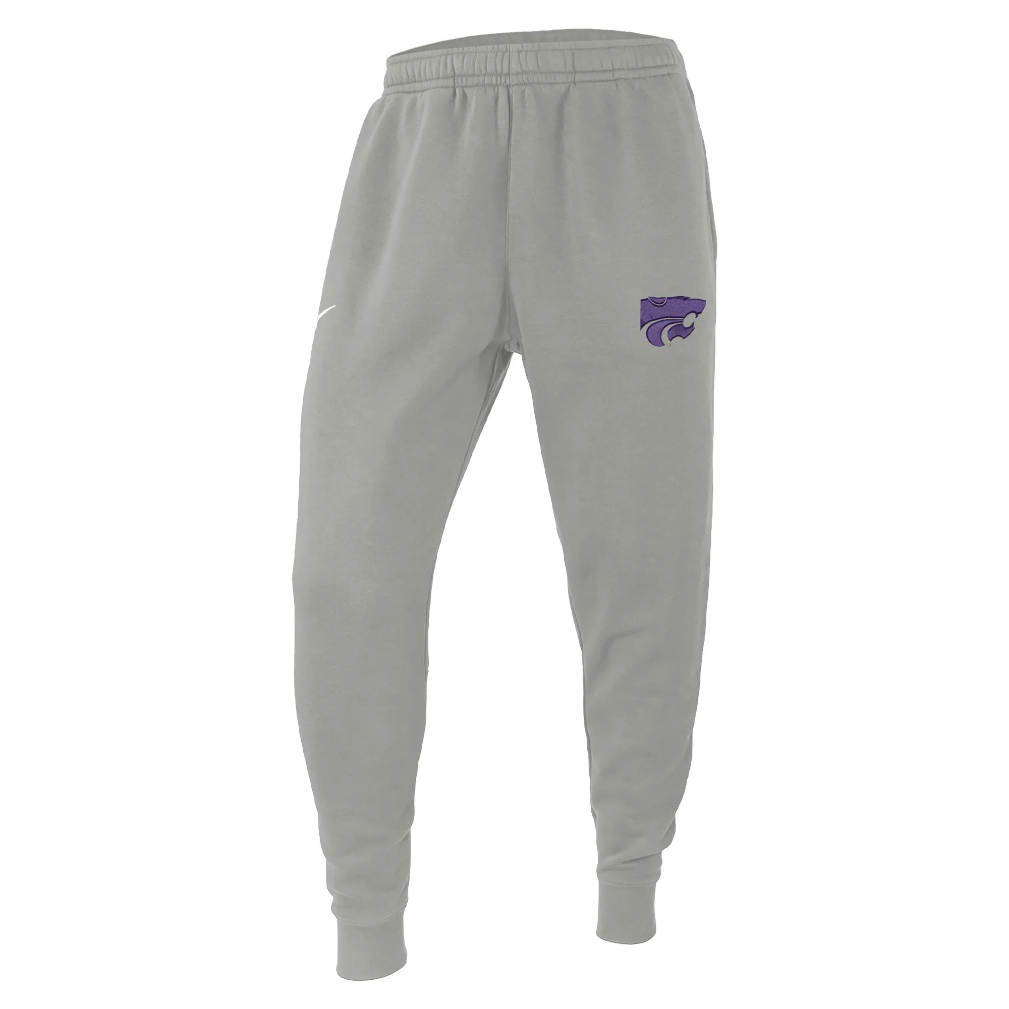 Kansas State Wildcats Pewter Changeover Club Fleece Jogger Pants