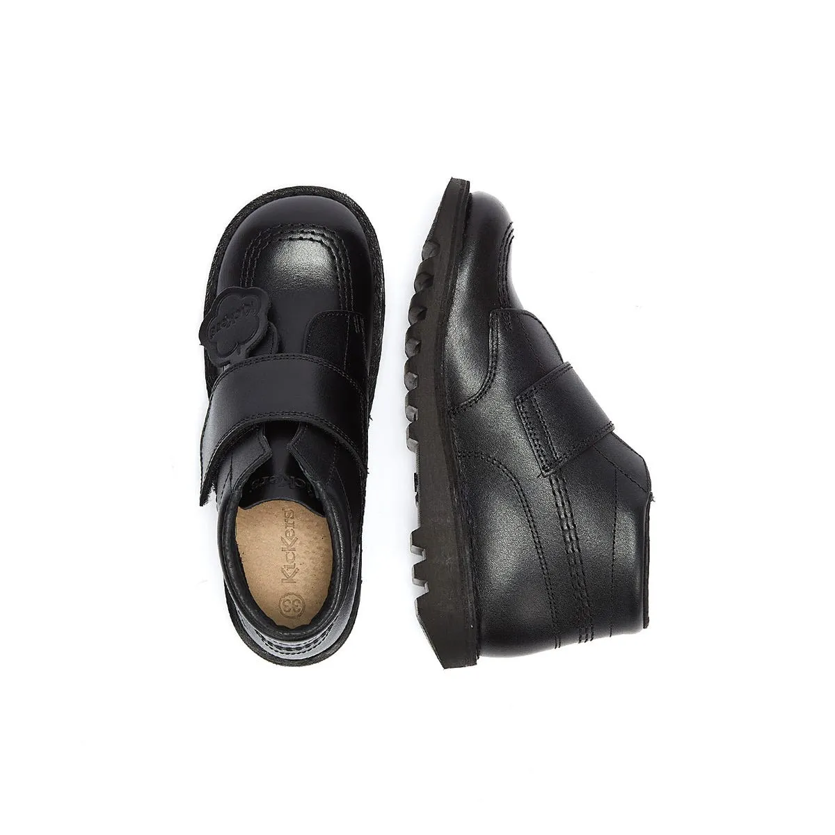 Kickers Infant Black Kick Kilo Leather Boots