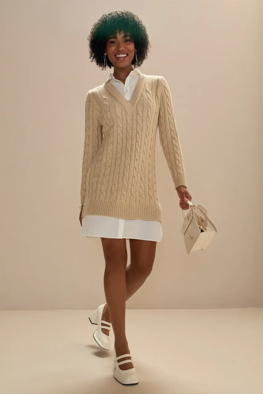 Lesley Twofer Sweater Dress