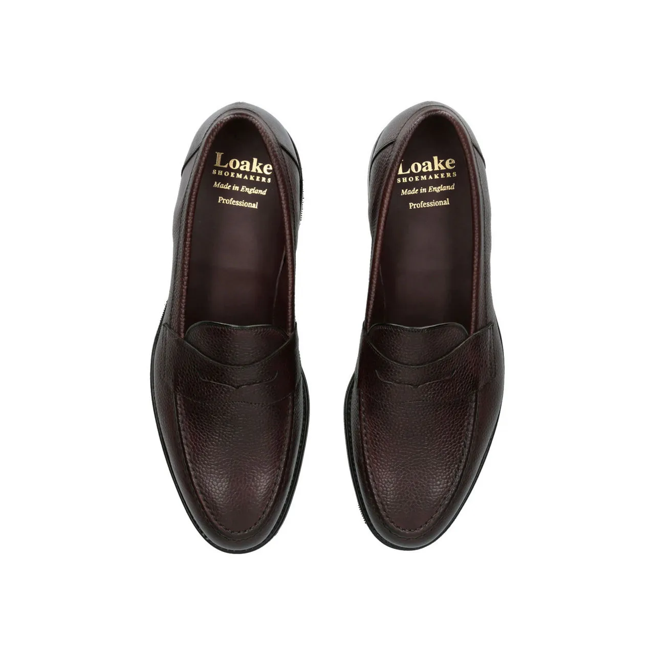 LOAKE Imperial Grain Loafers - Brown