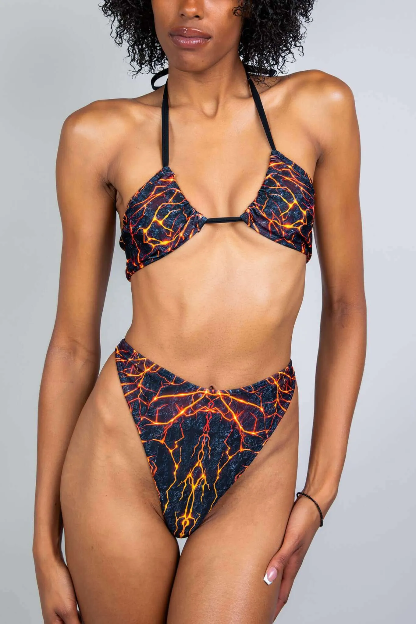 Magma Twist Tie Bandeau Top