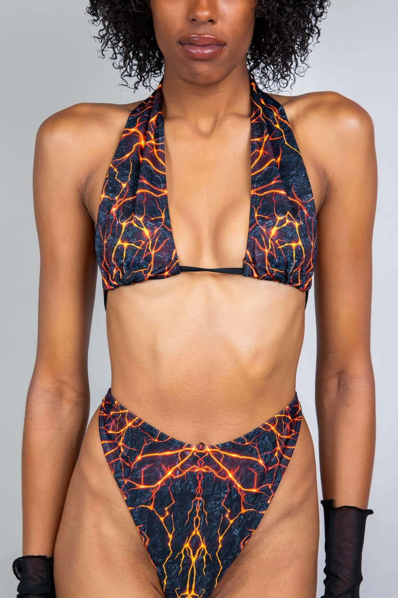 Magma Twist Tie Bandeau Top