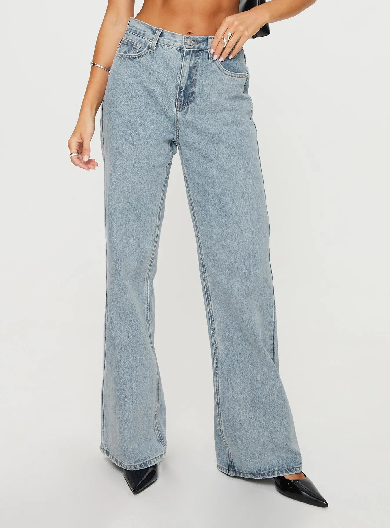 Maple Flare Jean Light Wash Denim