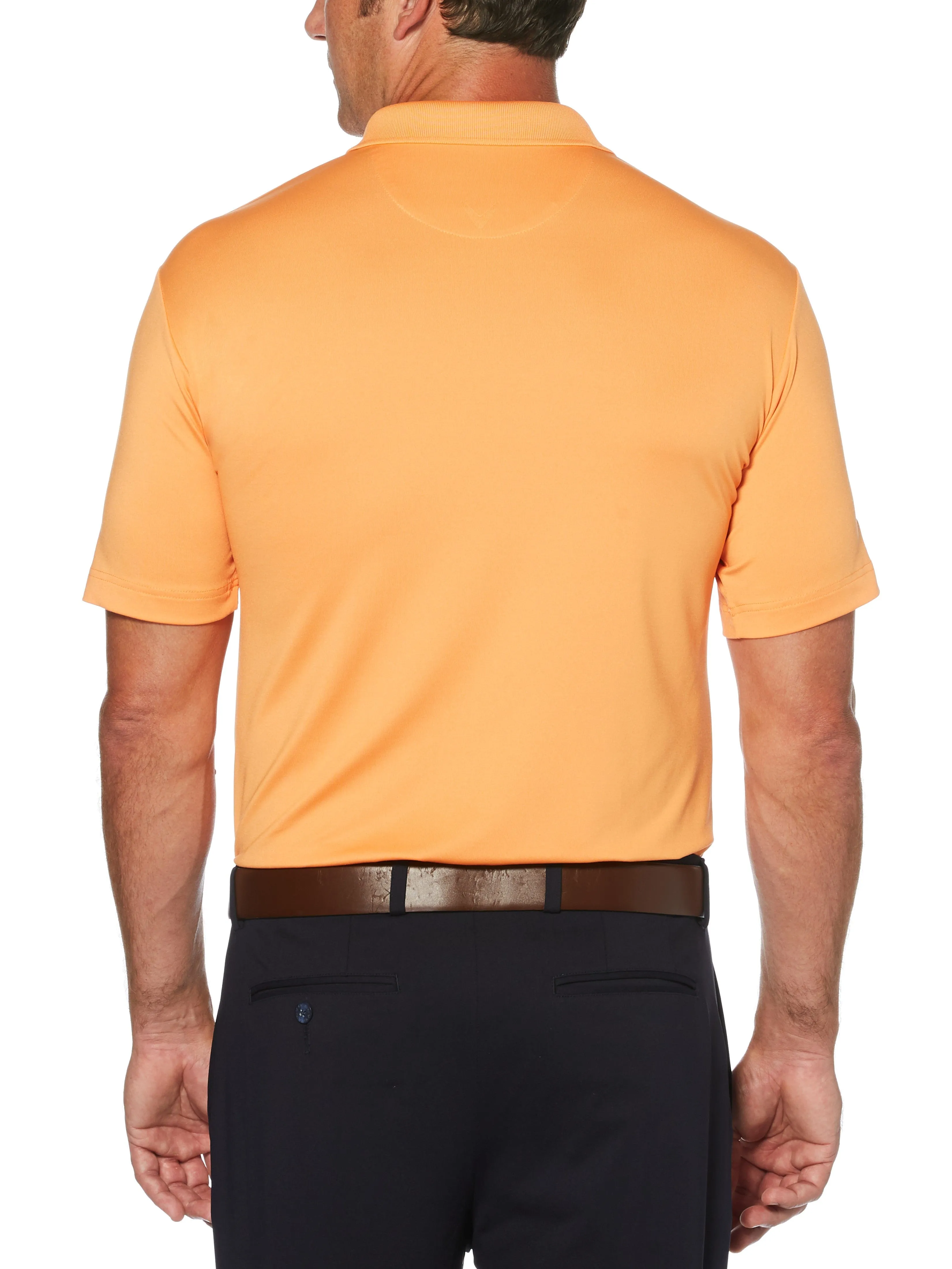 Mens Solid Stretch Polo