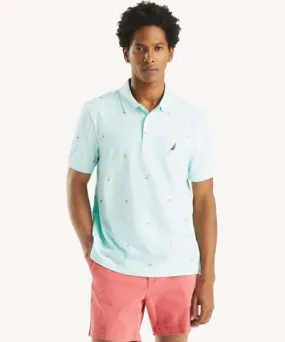 Nautica Mens Classic Fit Printed Polo