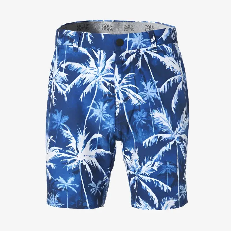 Nautical Palms Soft Feel Golf Shorts