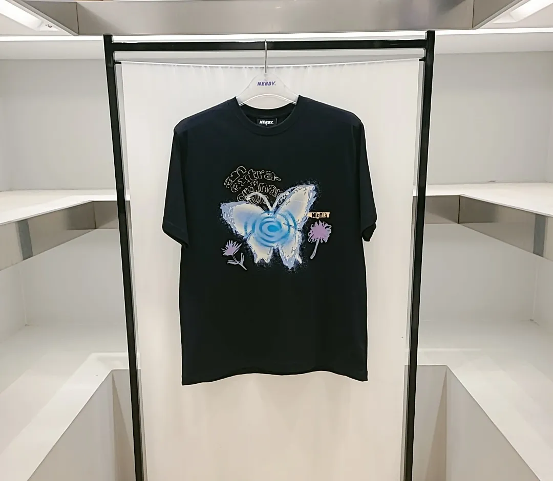 NERDY  |[NERDY]★24SS★DREAMLIKE BUTTERFLY SS T-SHIRT