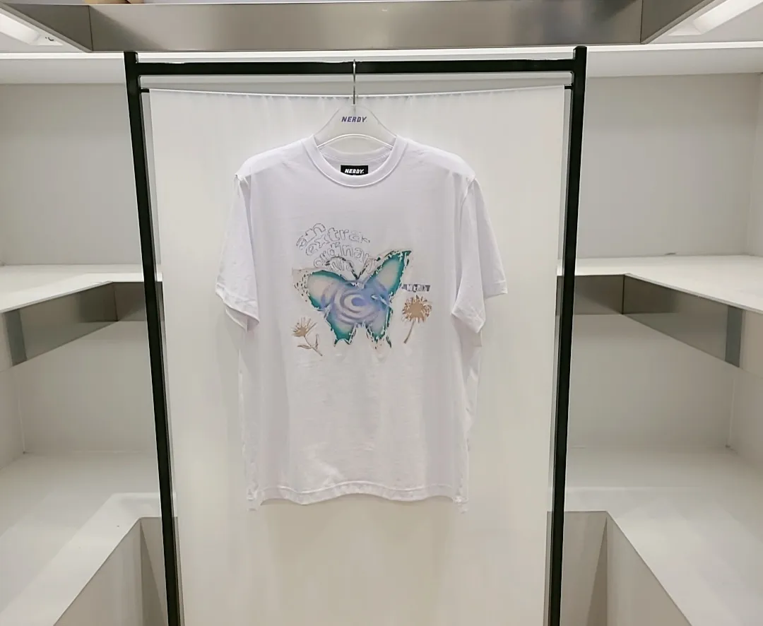 NERDY  |[NERDY]★24SS★DREAMLIKE BUTTERFLY SS T-SHIRT