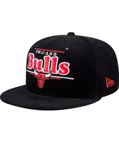 New Era Men's NBA Chicago Bulls Throwback Display Corduroy 9FIFTY Snapback Hat