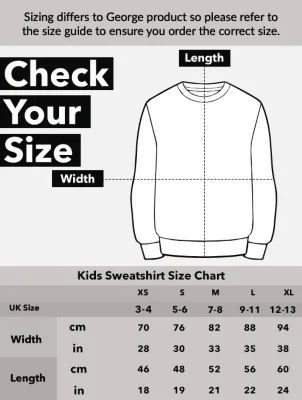 NW2 Christmas Love Kids Heather Grey Sweatshirt | Sweatshirts & Hoodies | George at ASDA