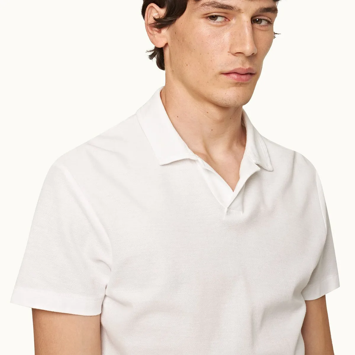 Orlebar Brown - Felix Polo Shirt in White