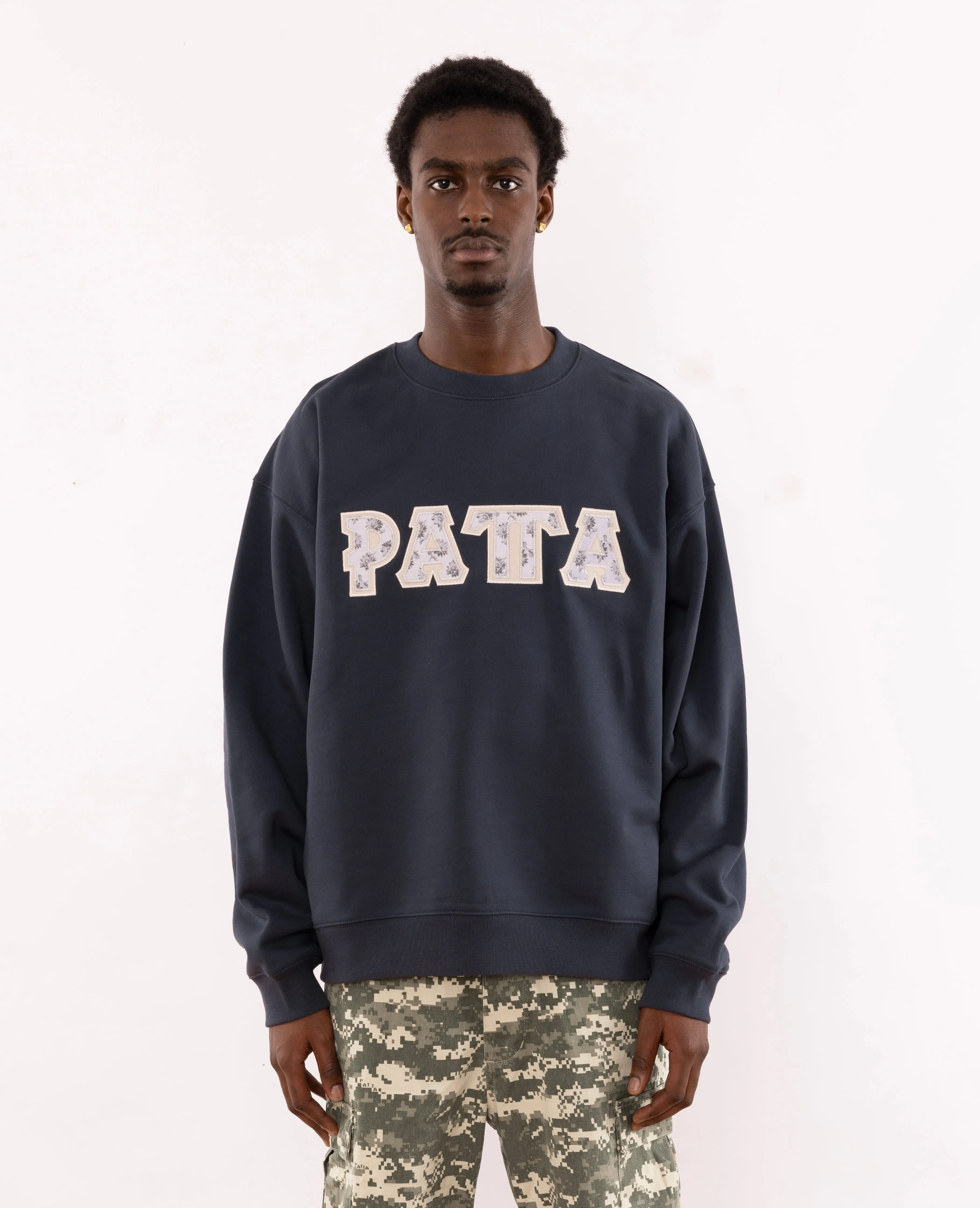 Patta Homesick Boxy Crewneck Sweater (Blue Nights)