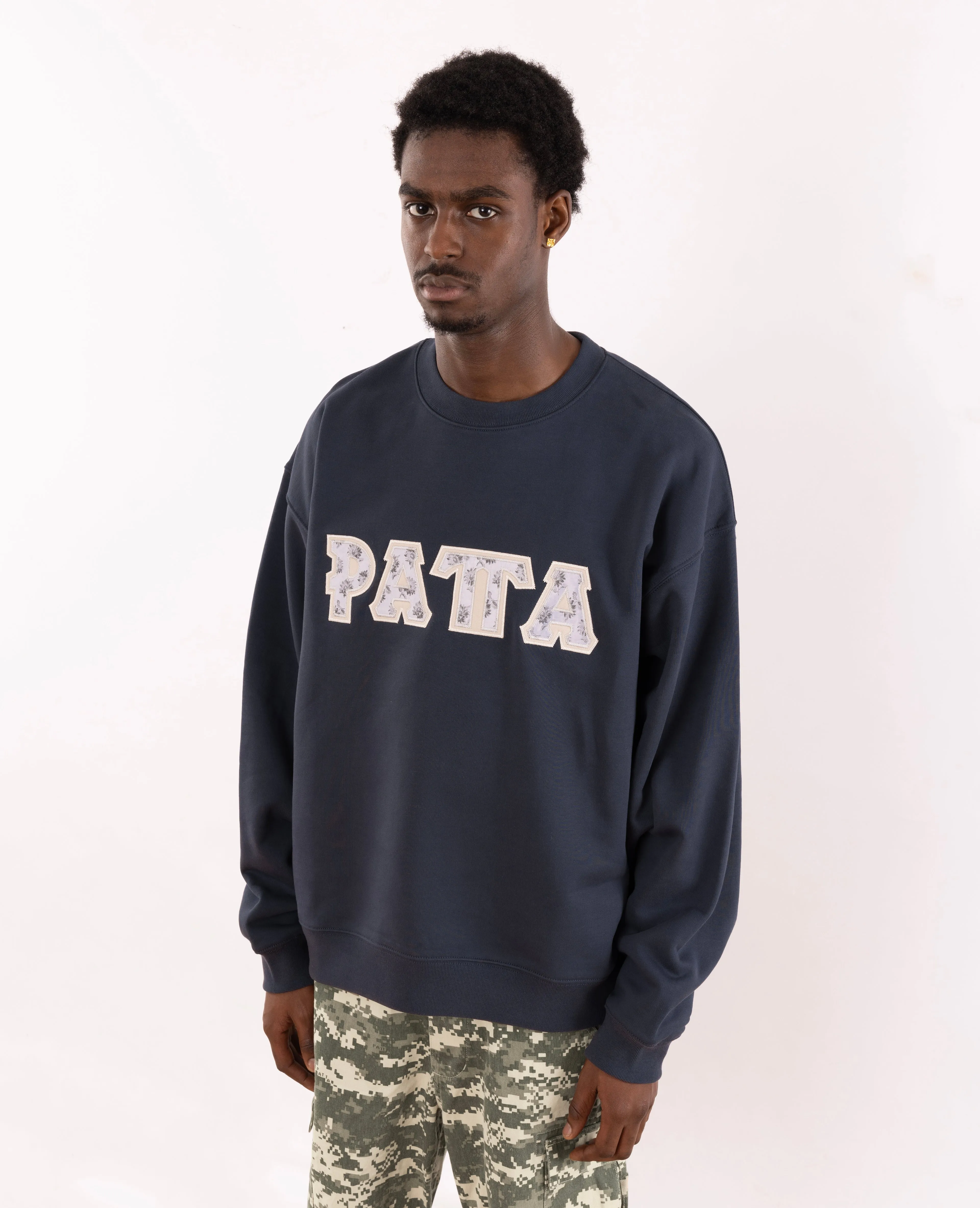 Patta Homesick Boxy Crewneck Sweater (Blue Nights)