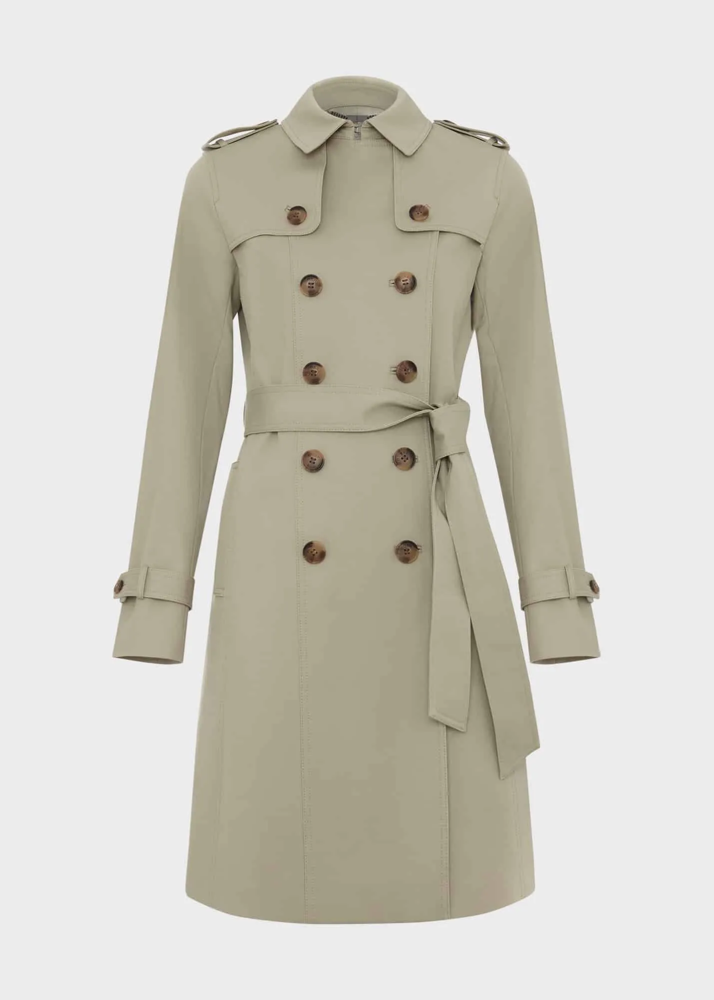 Petite Saskia Shower Resistant Trench Coat 