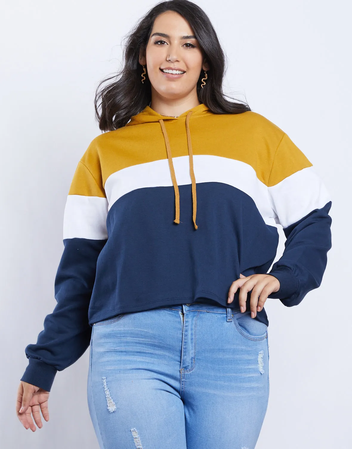 Plus Size Ava Colorblock Hoodie