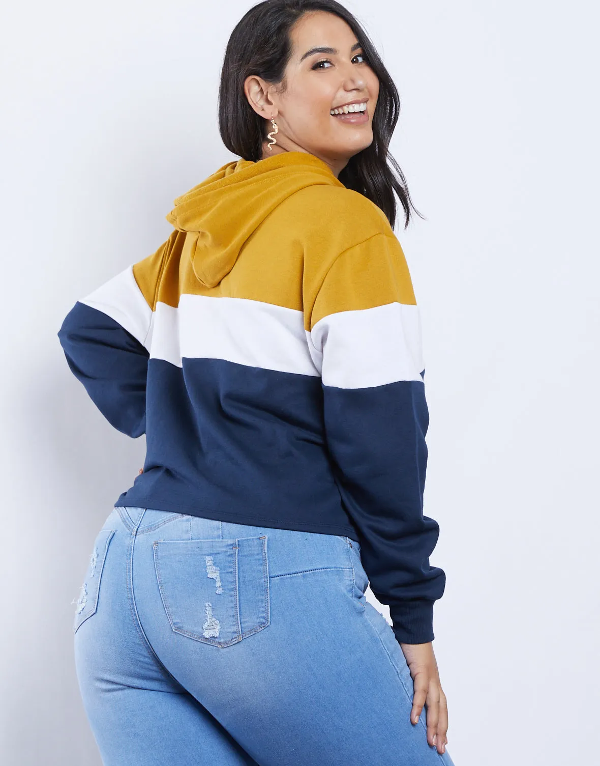 Plus Size Ava Colorblock Hoodie