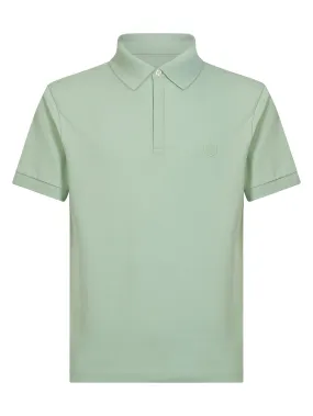 Polo in Eco Cotton Piquet Stretch - Quiet Green