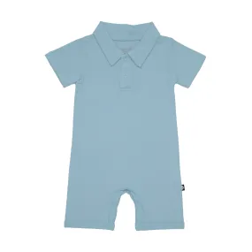 Polo Shortall in Dusty Blue