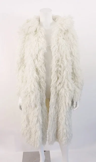 Rare Vintage FRENCH Fuzzy String Coat