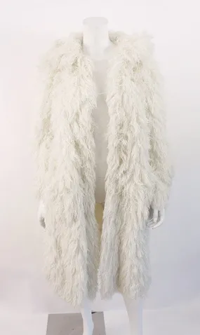 Rare Vintage FRENCH Fuzzy String Coat