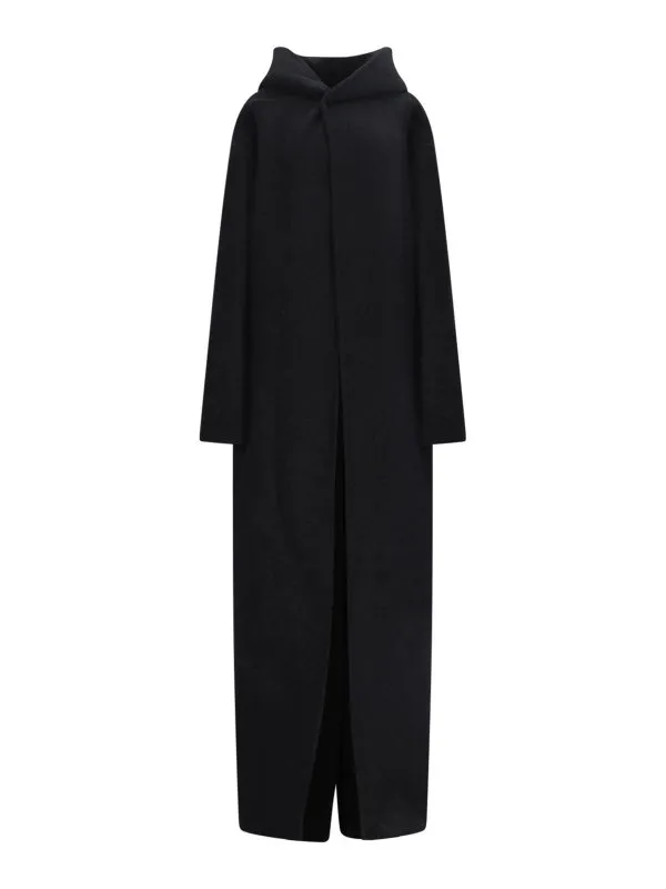 Rick Owens Maxi Coat With Hood