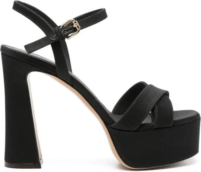 Roberto Festa 125mm satin sandals Black