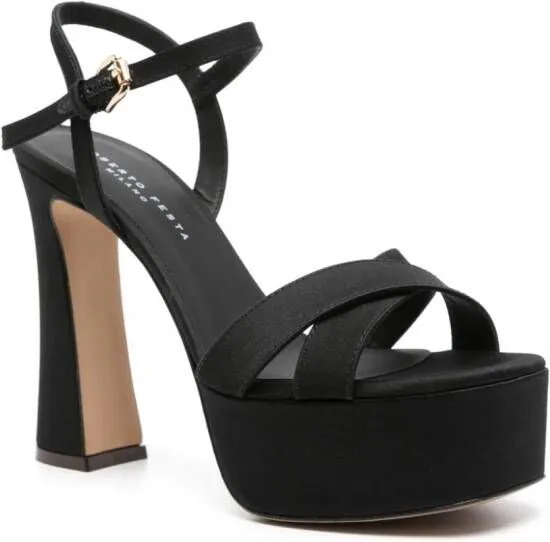 Roberto Festa 125mm satin sandals Black