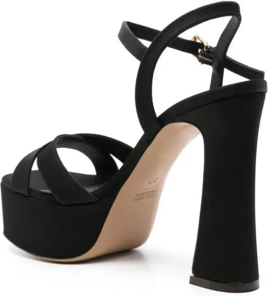 Roberto Festa 125mm satin sandals Black