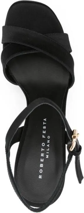 Roberto Festa 125mm satin sandals Black