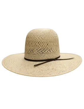 Rodeo King Mens Open Crown Straw Jute Hat