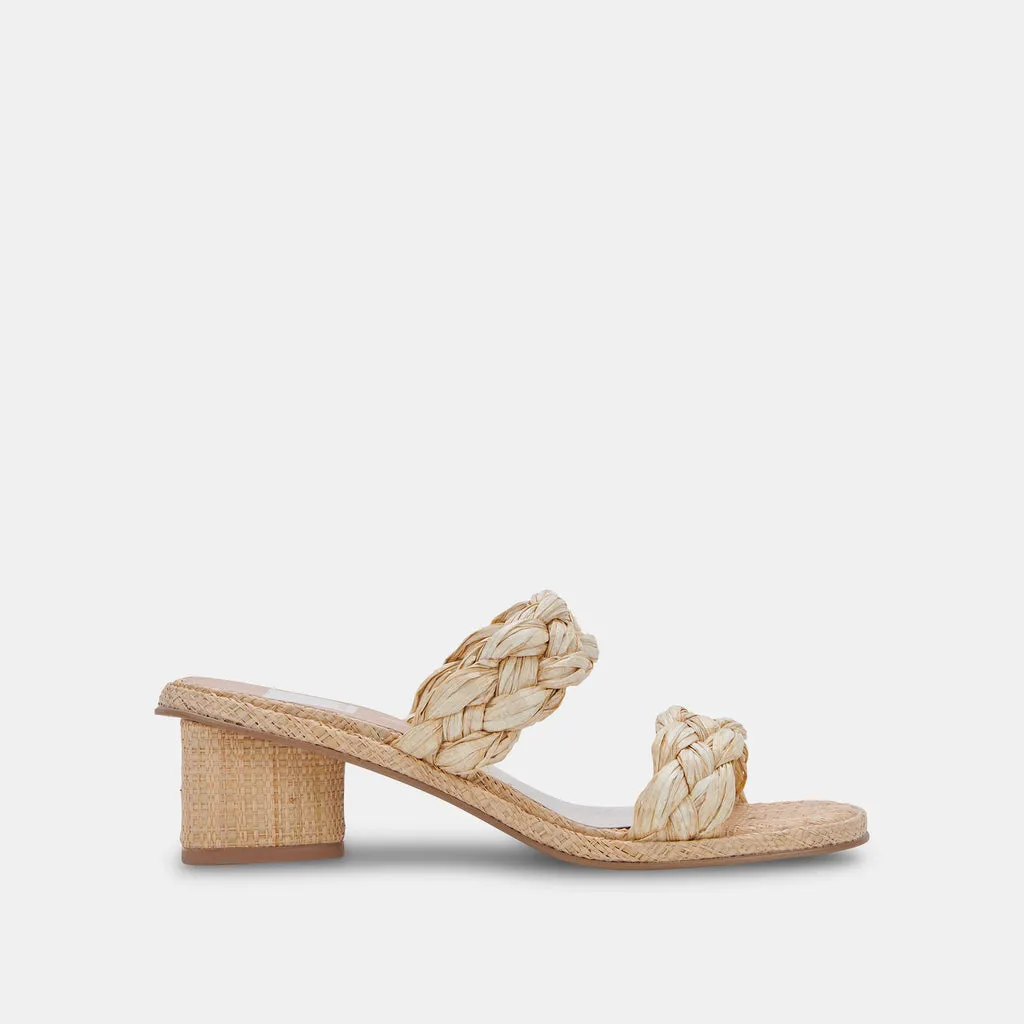 RONIN Sandals LT Natural Raffia | Natural Raffia Braided Sandals– Dolce Vita 6866100256834