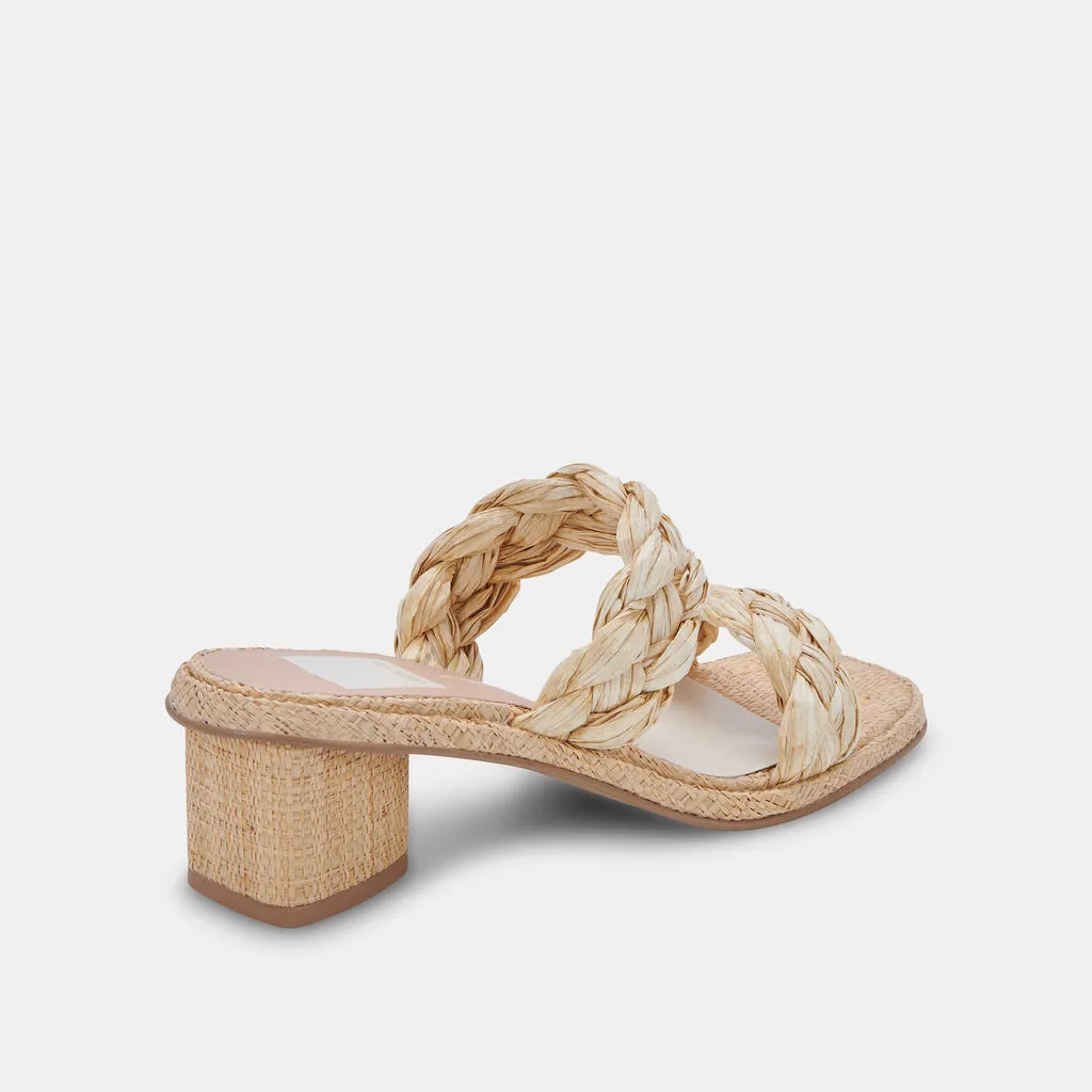 RONIN Sandals LT Natural Raffia | Natural Raffia Braided Sandals– Dolce Vita 6866100256834