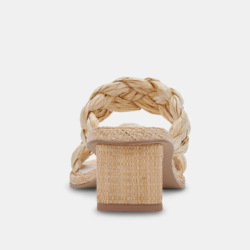 RONIN Sandals LT Natural Raffia | Natural Raffia Braided Sandals– Dolce Vita 6866100256834