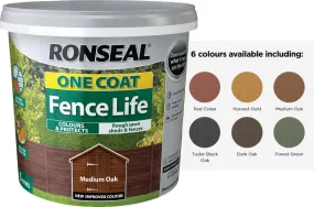 Ronseal One Coat Fence Life - 5ltr