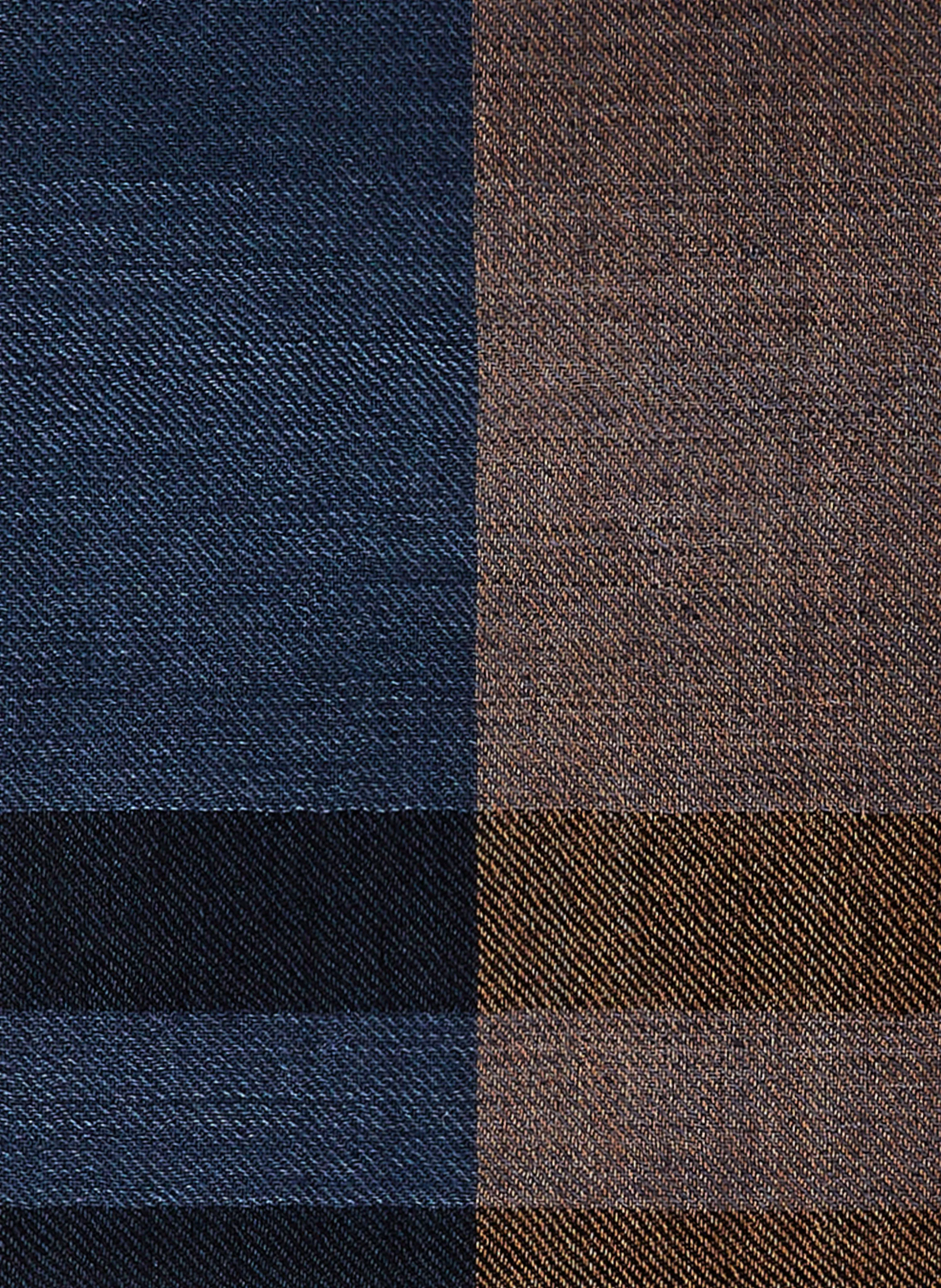 Saison 1865  Wool check scarf - Brown