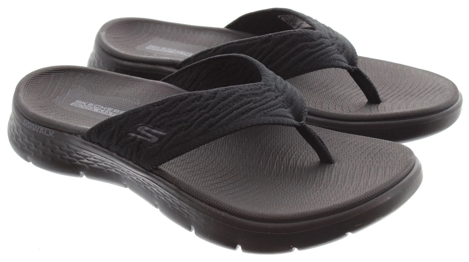 SKECHERS Ladies 141404 Splendo Toepost Sandals In Black