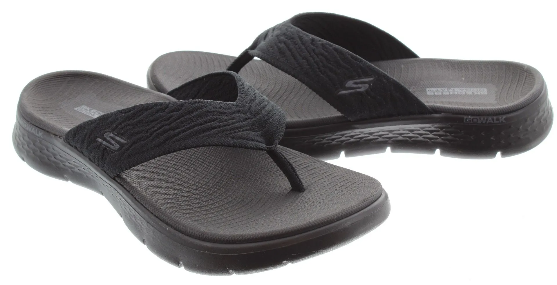 SKECHERS Ladies 141404 Splendo Toepost Sandals In Black