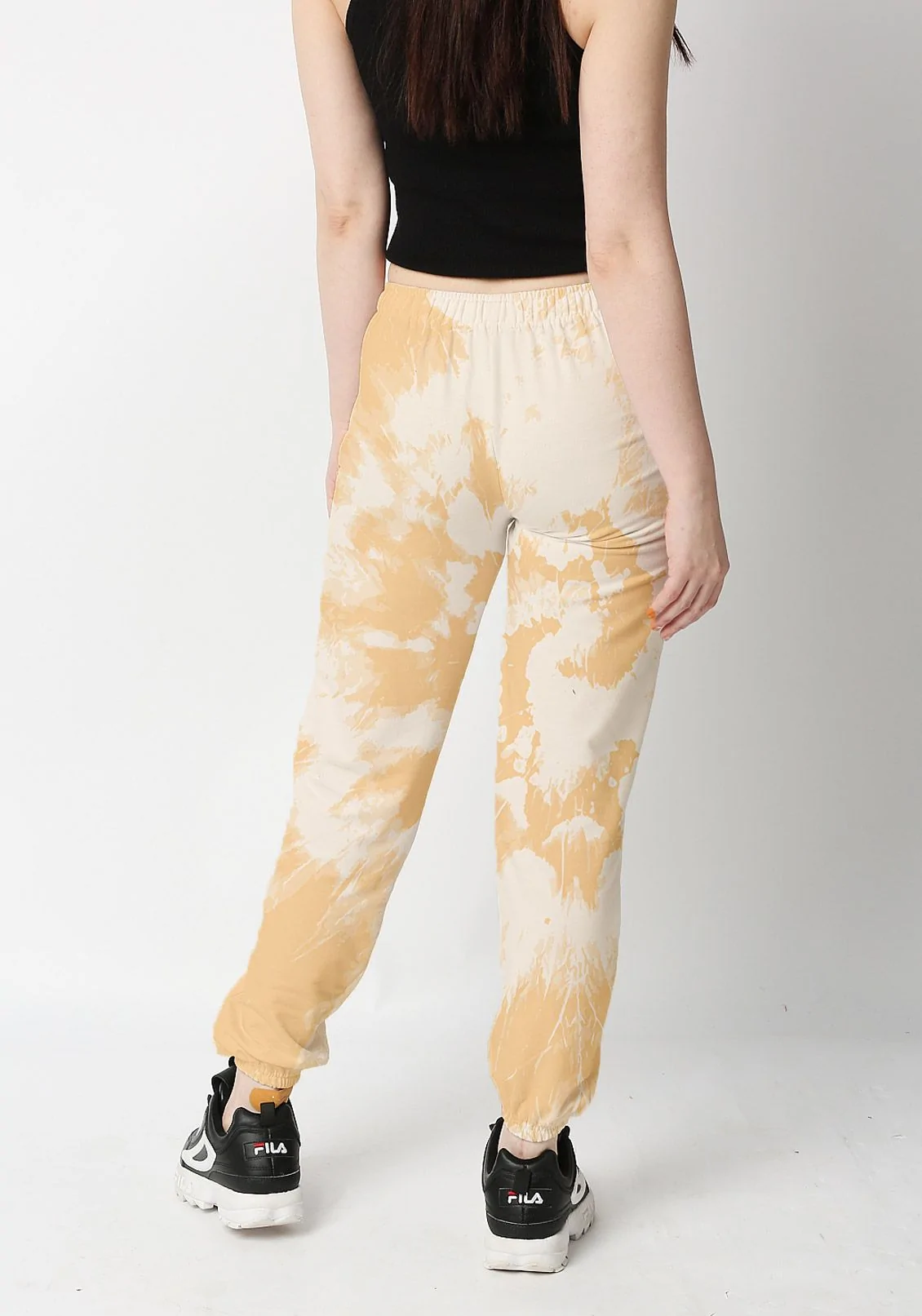 Soft Orange Tie Dye Women Jogger