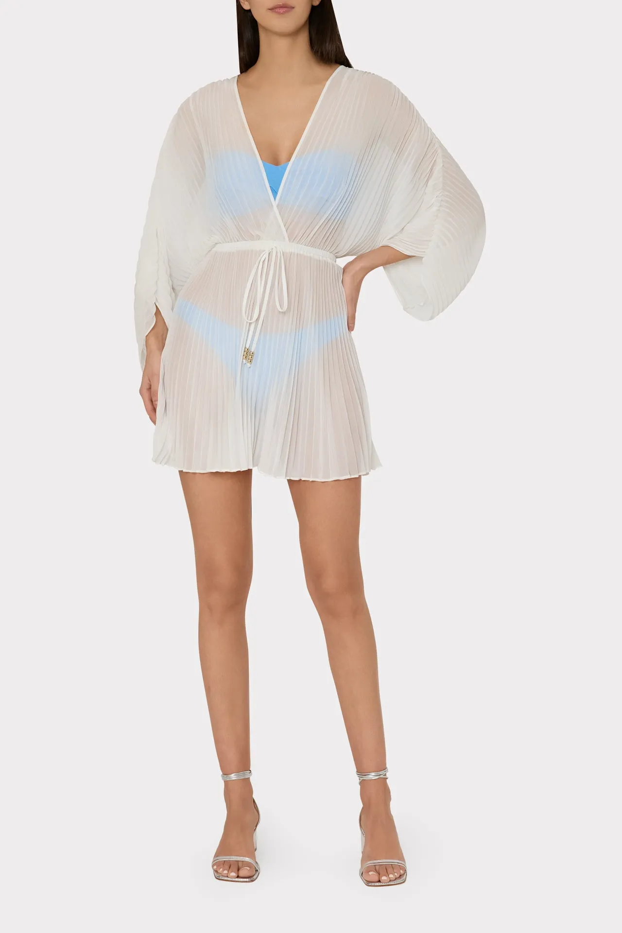 Solid Chiffon Tie Cover-Up