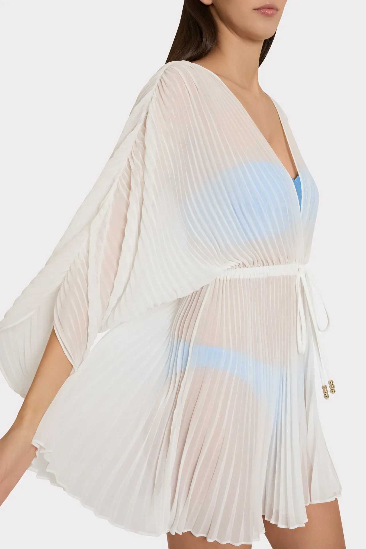 Solid Chiffon Tie Cover-Up