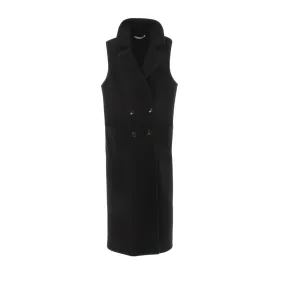 Souvenir Black Sleeveless Coat