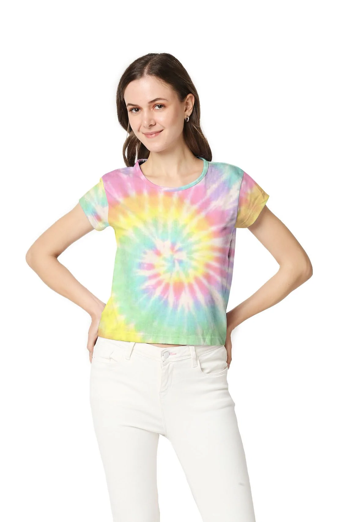 Spiral Tie Dye Crop Top