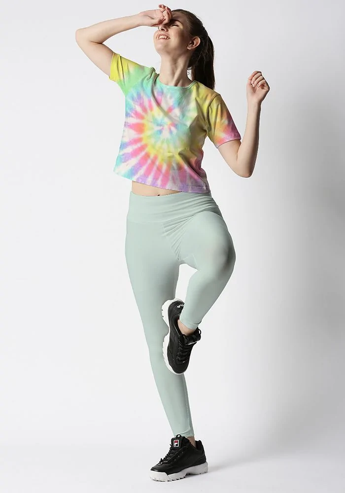 Spiral Tie Dye Crop Top