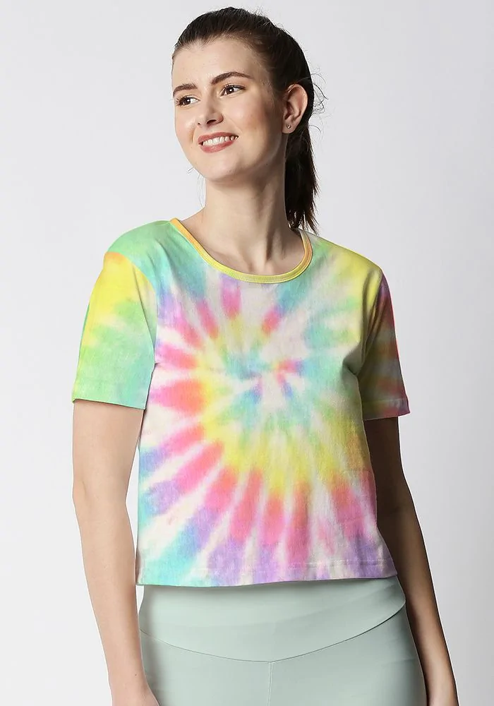 Spiral Tie Dye Crop Top