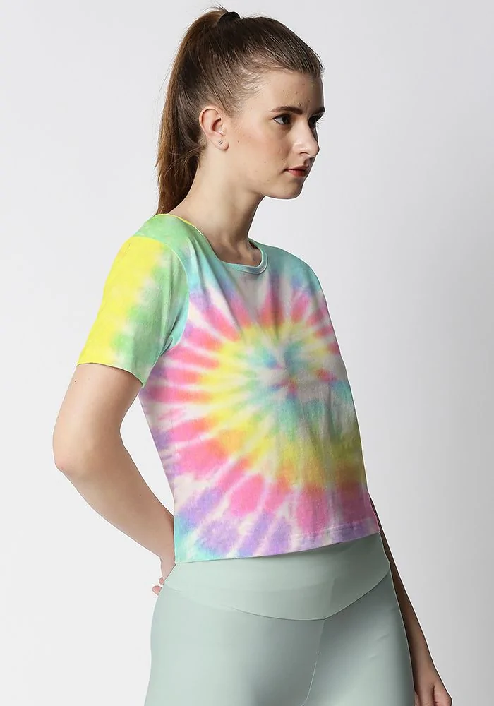 Spiral Tie Dye Crop Top